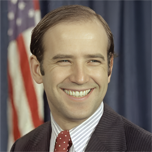 Restored picture of Joe Biden