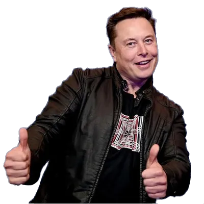 Background Removed picture of Elon Musk